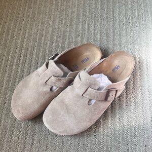 Birkenstock Taupe Boston Clogs men’s EU 41 narrow